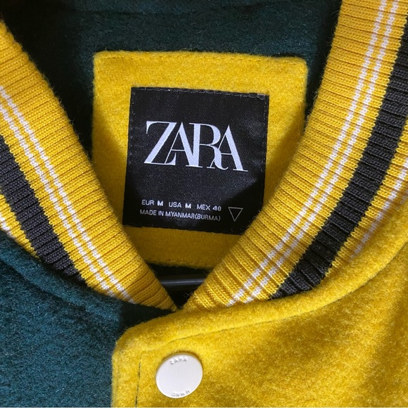 ✨Zara Patch bomber jacket Size M✨ - Picture 6 of 10